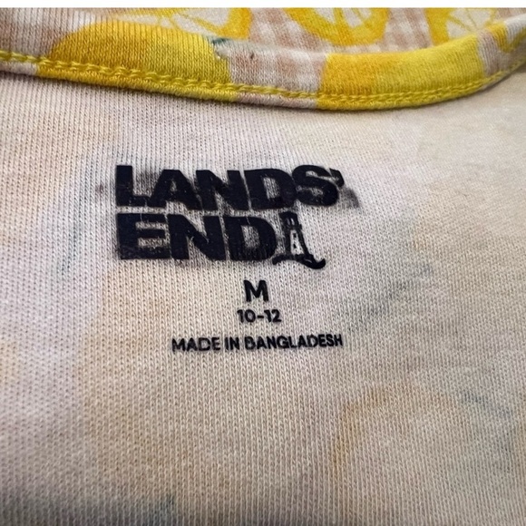 Lands' End floral Yellow and blue women’s cotton Tops Bundle of 2/size M - Picture 5 of 13